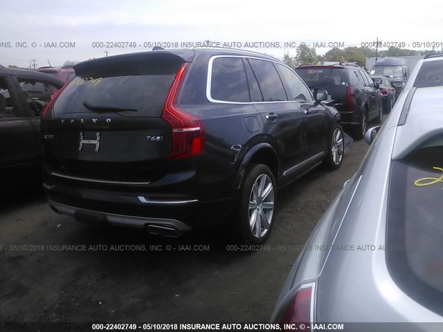 YV4A22PL5G1082979 - 2016 VOLVO XC90 T6 Dark Blue photo 4