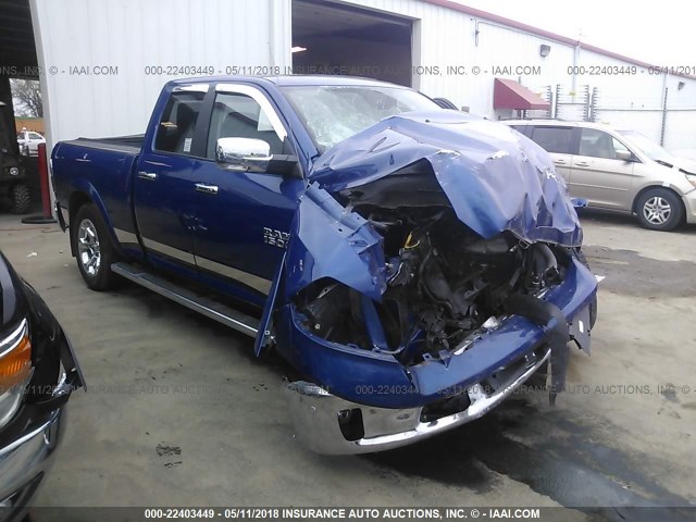 1C6RR7JTXES466956 - 2014 RAM 1500 LARAMIE BLUE photo 1