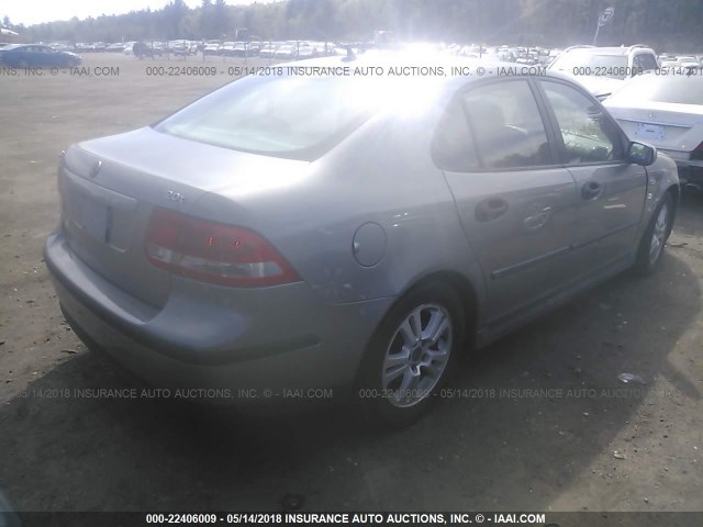 YS3FB49S651029142 - 2005 SAAB 9-3 LINEAR GRAY photo 4