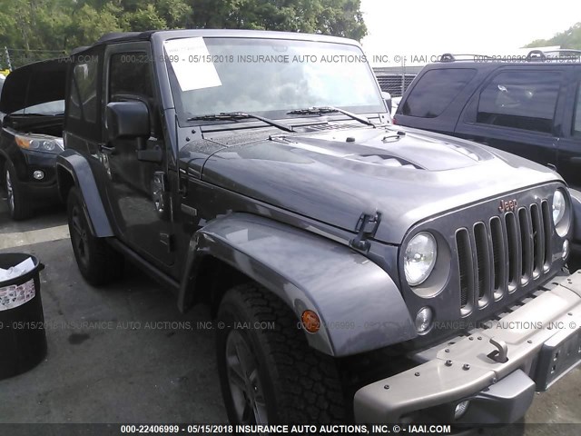 1C4AJWBG4GL323393 - 2016 JEEP WRANGLER SAHARA GRAY photo 1