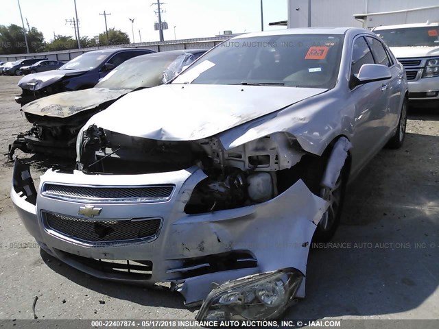 1G1ZG5E70CF105265 - 2012 CHEVROLET MALIBU LTZ SILVER photo 2