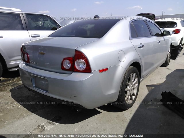 1G1ZG5E70CF105265 - 2012 CHEVROLET MALIBU LTZ SILVER photo 4