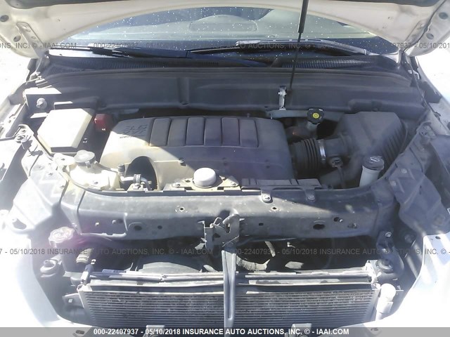 5GAER23D89J183310 - 2009 BUICK ENCLAVE CXL WHITE photo 10