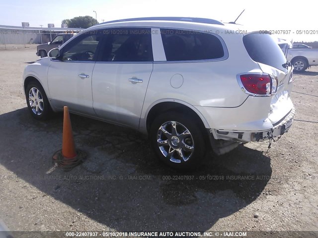 5GAER23D89J183310 - 2009 BUICK ENCLAVE CXL WHITE photo 3