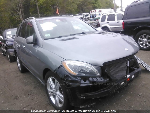 4JGDA5HB3FA483869 - 2015 MERCEDES-BENZ ML 350 4MATIC GRAY photo 1