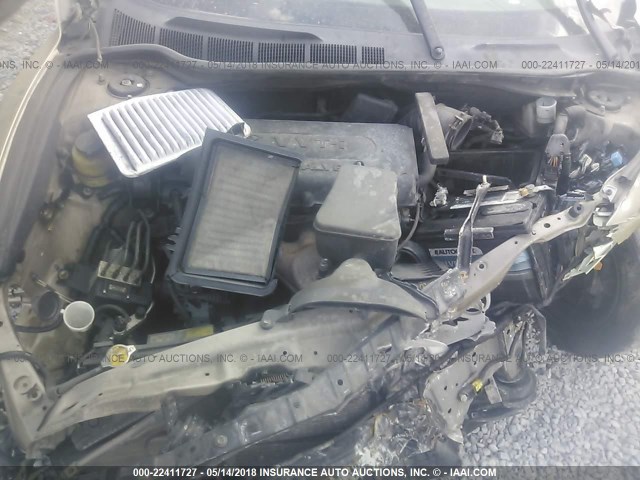 4T1BE46K68U739822 - 2008 TOYOTA CAMRY CE/LE/XLE/SE GOLD photo 10