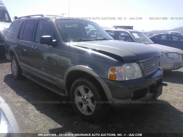 1FMDU74E93UC29922 - 2003 FORD EXPLORER EDDIE BAUER GREEN photo 1