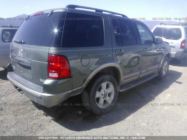 1FMDU74E93UC29922 - 2003 FORD EXPLORER EDDIE BAUER GREEN photo 4