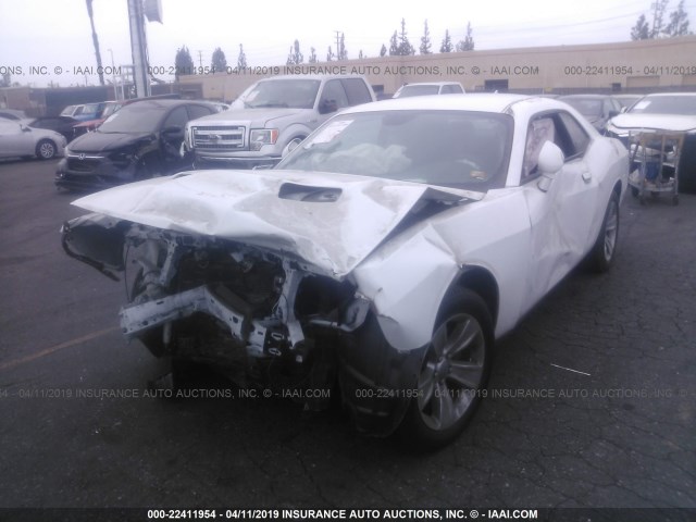 2C3CDZAG3FH783664 - 2015 DODGE CHALLENGER SXT WHITE photo 2