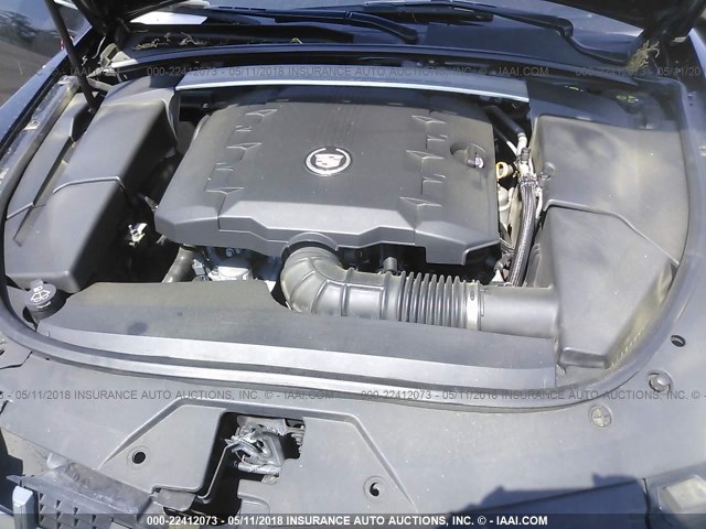 1G6DJ5E3XC0101309 - 2012 CADILLAC CTS PERFORMANCE COLLECTION Черный фото 10