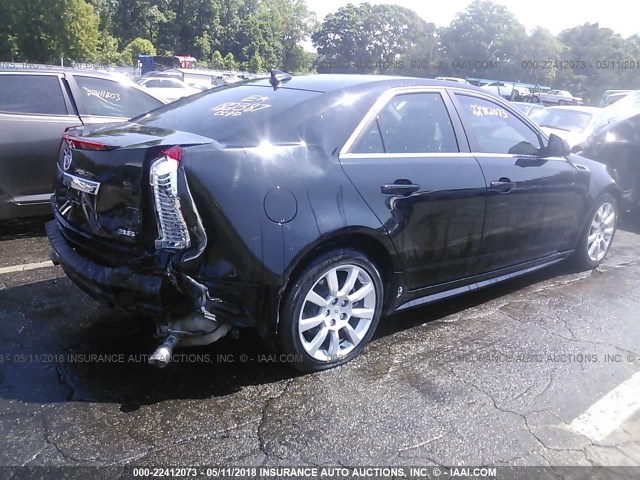 1G6DJ5E3XC0101309 - 2012 CADILLAC CTS PERFORMANCE COLLECTION Черный фото 4