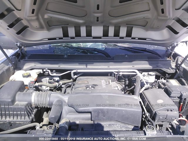 1GTH6AEA8F1155388 - 2015 GMC CANYON SILVER photo 10
