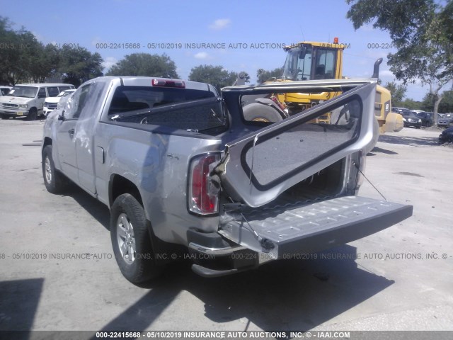1GTH6AEA8F1155388 - 2015 GMC CANYON SILVER photo 3