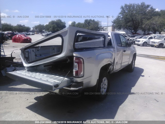 1GTH6AEA8F1155388 - 2015 GMC CANYON SILVER photo 4