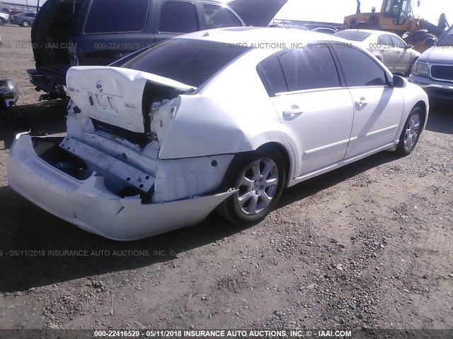 1N4BA41E48C837891 - 2008 NISSAN MAXIMA SE/SL WHITE photo 4