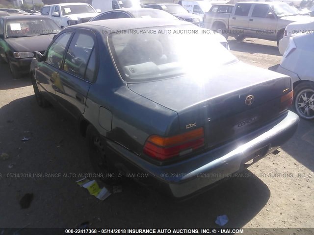 JT2AE09B4R0054935 - 1994 TOYOTA COROLLA LE/DX GREEN photo 3