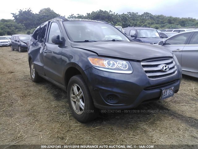 5XYZGDAB7CG137798 - 2012 HYUNDAI SANTA FE GLS BROWN photo 1