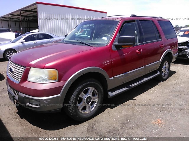 1FMPU17L63LA56693 - 2003 FORD EXPEDITION EDDIE BAUER RED photo 2