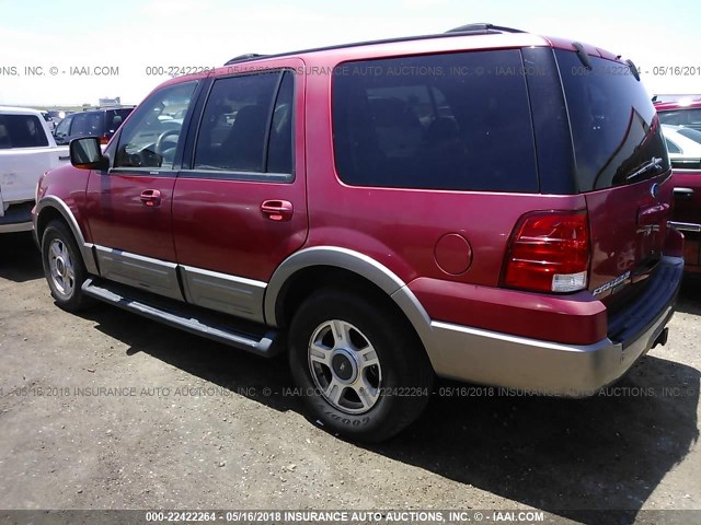 1FMPU17L63LA56693 - 2003 FORD EXPEDITION EDDIE BAUER RED photo 3