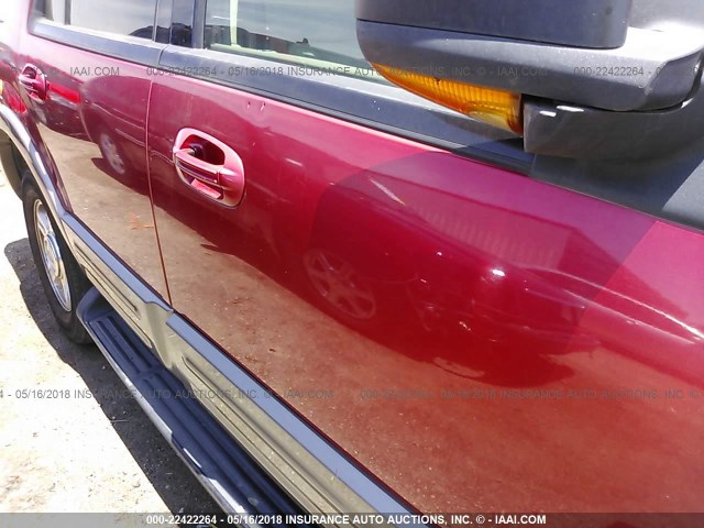 1FMPU17L63LA56693 - 2003 FORD EXPEDITION EDDIE BAUER RED photo 6