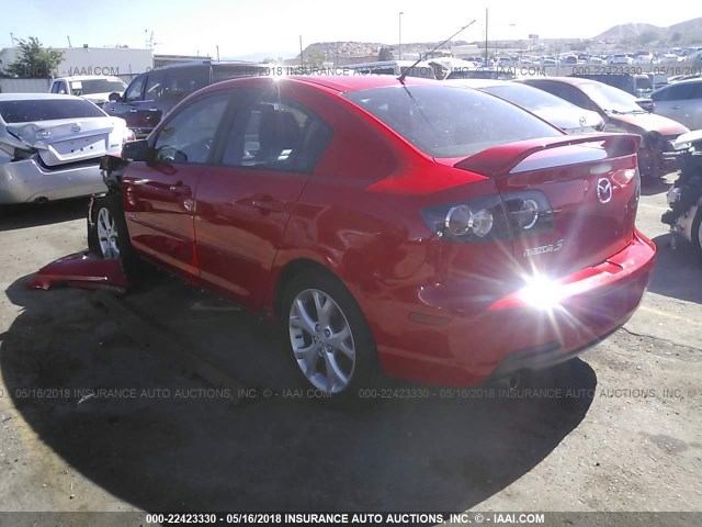 JM1BK323771612504 - 2007 MAZDA 3 S RED photo 3