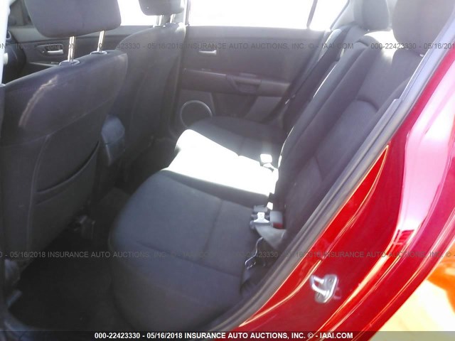 JM1BK323771612504 - 2007 MAZDA 3 S RED photo 8