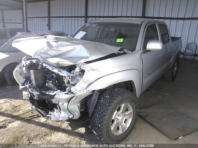 3TMJU4GN7AM105294 - 2010 TOYOTA TACOMA DOUBLE CAB PRERUNNER SILVER photo 2