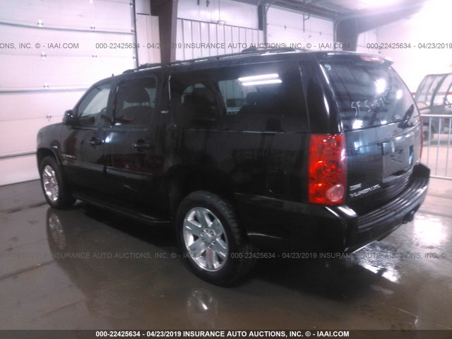 1GKFK16338J166471 - 2008 GMC YUKON XL K1500 BLACK photo 3