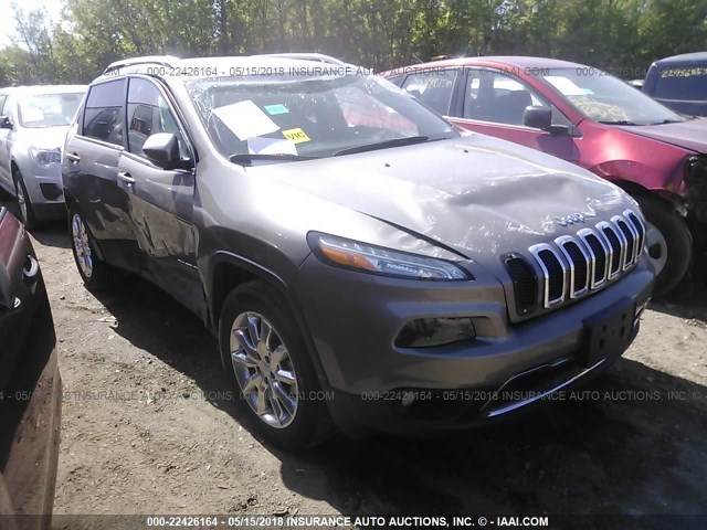 1C4PJMDS7HW633683 - 2017 JEEP CHEROKEE LIMITED GOLD photo 1