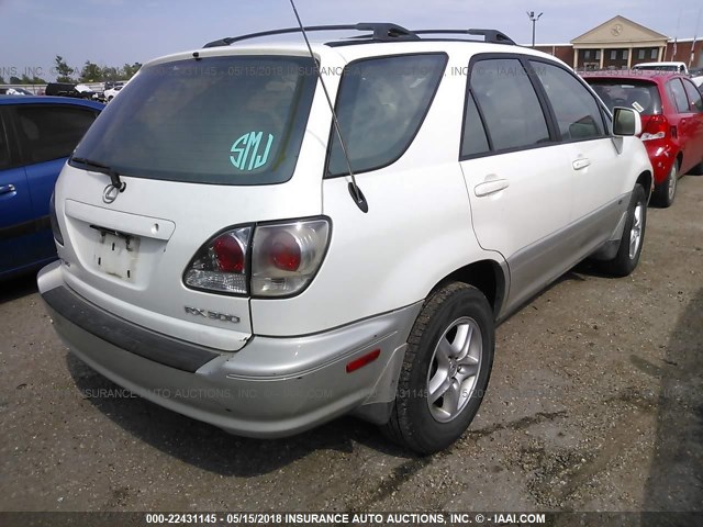 JTJGF10U620145307 - 2002 LEXUS RX 300 WHITE photo 4