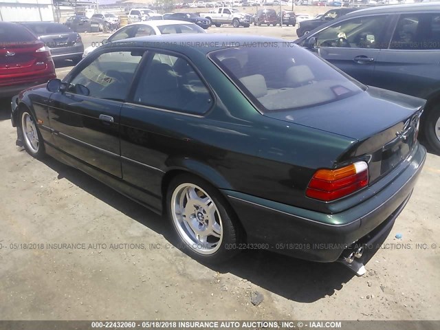 WBSBG9336XEY82585 - 1999 BMW M3 GREEN photo 3