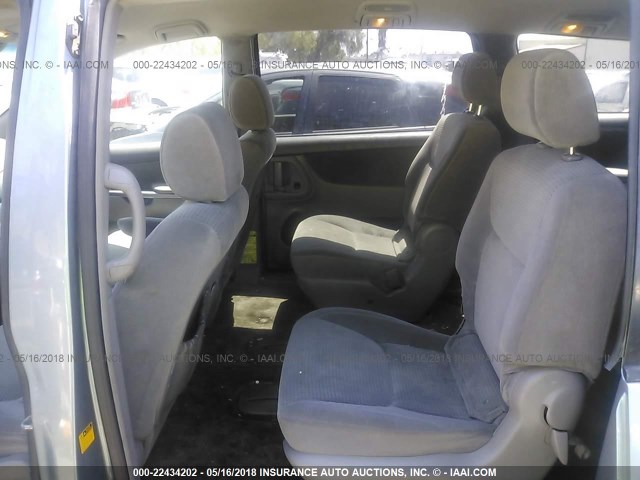 5TDZA23C96S420657 - 2006 TOYOTA SIENNA CE/LE GRAY photo 8