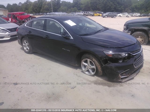 1G1ZB5ST2GF289694 - 2016 CHEVROLET MALIBU LS BLACK photo 1