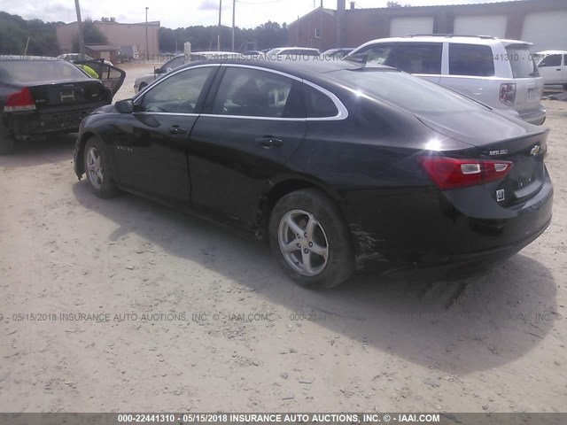 1G1ZB5ST2GF289694 - 2016 CHEVROLET MALIBU LS BLACK photo 3