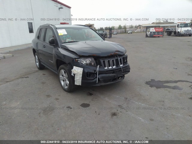 1C4NJCBAXED651744 - 2014 JEEP COMPASS SPORT BLACK photo 1