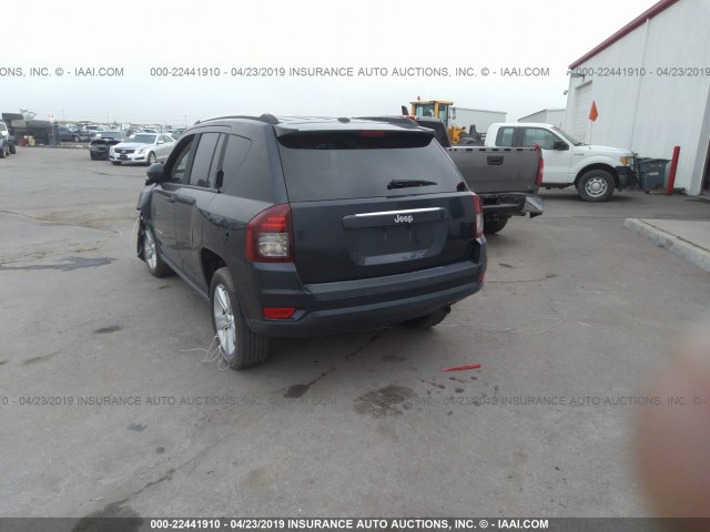 1C4NJCBAXED651744 - 2014 JEEP COMPASS SPORT BLACK photo 3