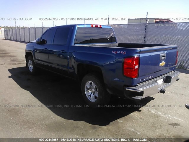 3GCUKREC9GG154117 - 2016 CHEVROLET SILVERADO K1500 LT BLUE photo 3