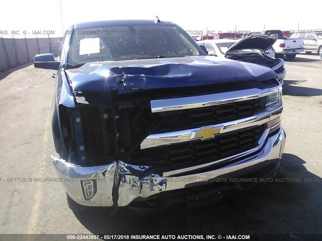 3GCUKREC9GG154117 - 2016 CHEVROLET SILVERADO K1500 LT BLUE photo 6