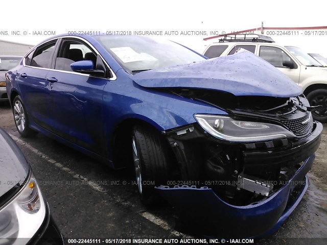 1C3CCCFB1GN189337 - 2016 CHRYSLER 200 LX BLUE photo 1