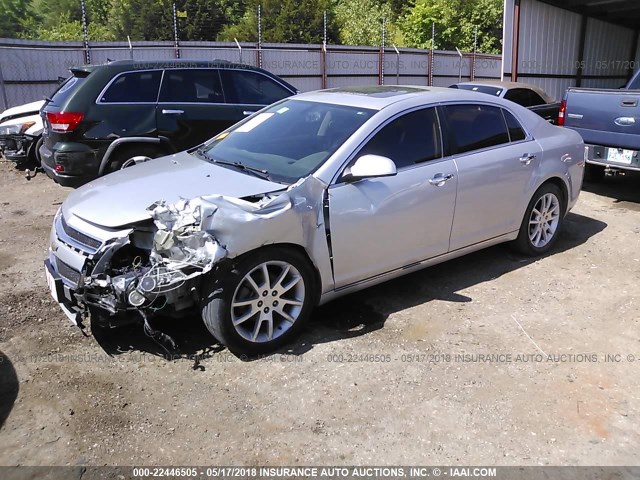 1G1ZG5E77CF327074 - 2012 CHEVROLET MALIBU LTZ SILVER photo 2