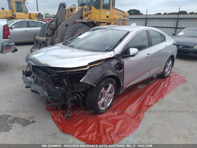 1G1RA6S52HU158448 - 2017 CHEVROLET VOLT LT SILVER photo 2