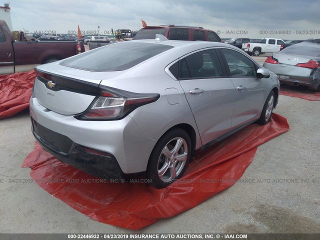 1G1RA6S52HU158448 - 2017 CHEVROLET VOLT LT SILVER photo 4