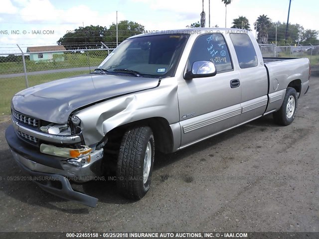 2GCEC19T4X1207263 - 1999 CHEVROLET SILVERADO C1500 GRAY photo 2