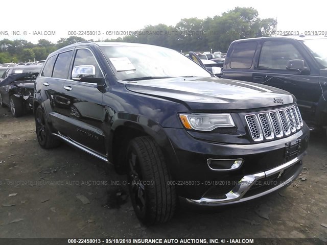 1C4RJEJT3EC157022 - 2014 JEEP GRAND CHEROKEE SUMMIT BLACK photo 1