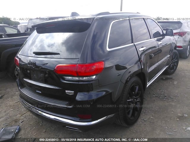 1C4RJEJT3EC157022 - 2014 JEEP GRAND CHEROKEE SUMMIT BLACK photo 4