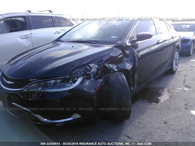 1C3CCCAB2FN689688 - 2015 CHRYSLER 200 LIMITED BLACK photo 6