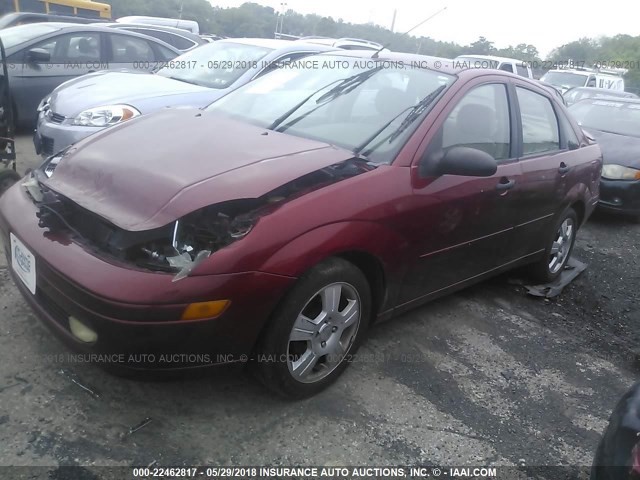 1FAFP38373W233385 - 2003 FORD FOCUS ZTS RED photo 2