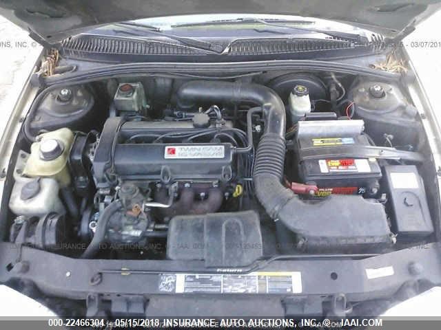 1G8ZY12771Z348952 - 2001 SATURN SC2 GOLD photo 10