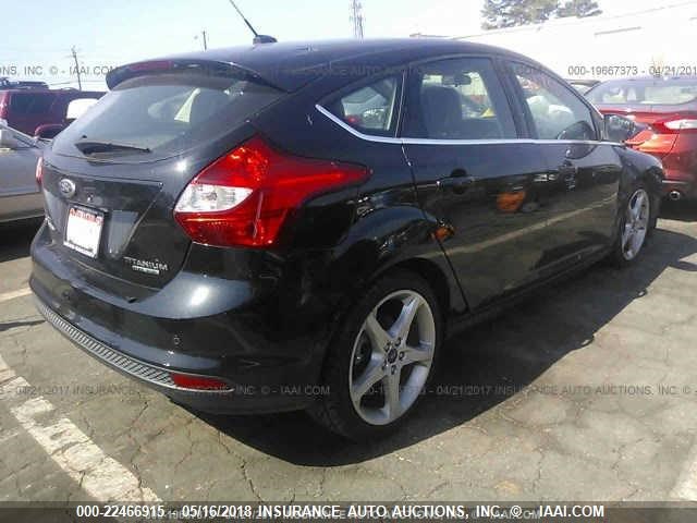 1FADP3N2XDL161085 - 2013 FORD FOCUS TITANIUM BLACK photo 4