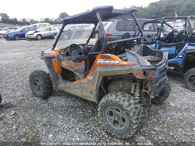 4XAVBE878GB667709 - 2016 POLARIS RZR S 900 EPS ORANGE photo 3